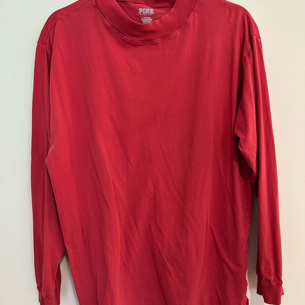 PINK Victoria's Secret Orange Long Sleeve Tee